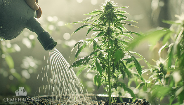 Полив каннабиса